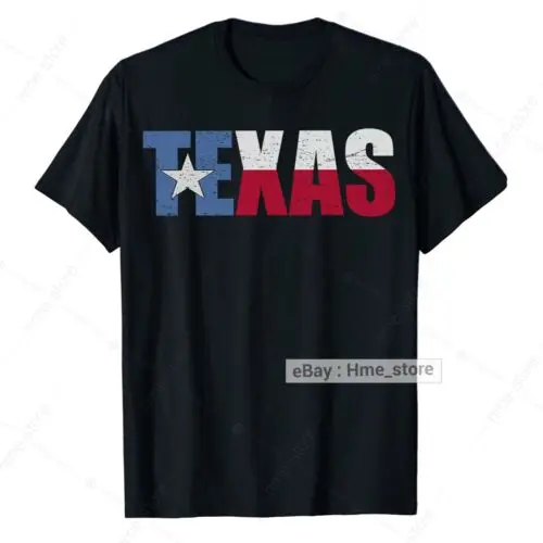 

Texas State USA Flag Distressed T-Shirt Proud Texas Tee for Men Women Vintage