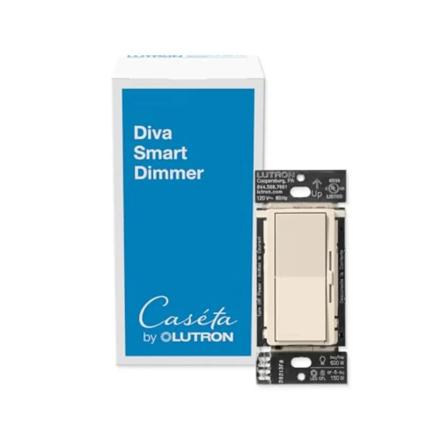 

Light Switch for Caseta Lighting Required for LED Lights 150W Single-Pole/3-Way No Neutral (DVRF-6L-LA