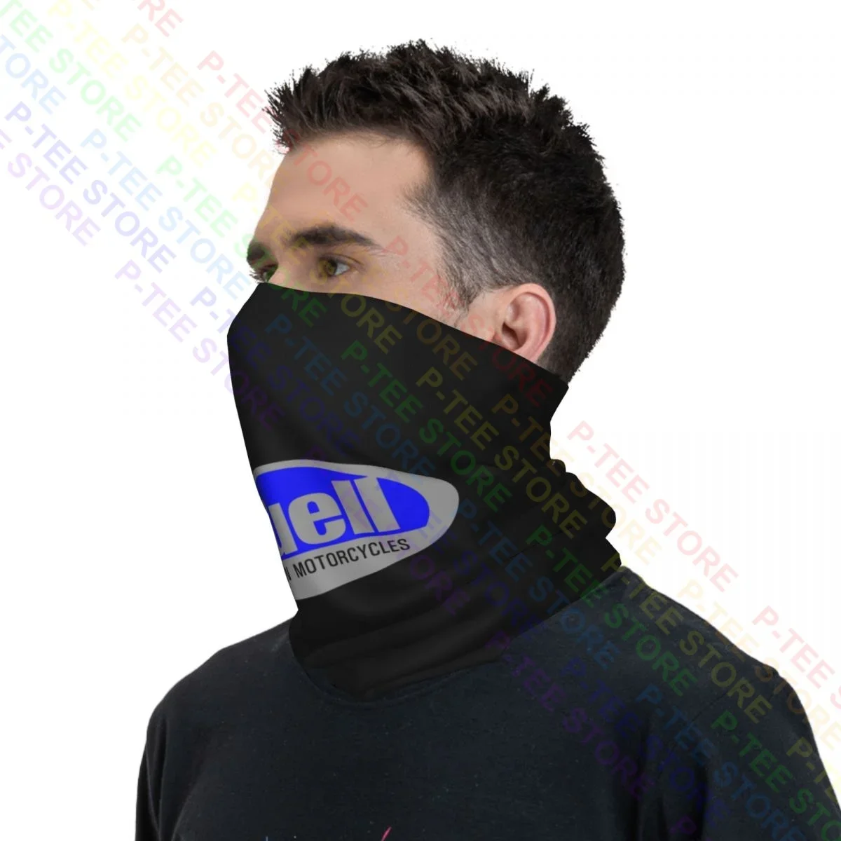 Buell motocicleta clássico 2002 logotipo pescoço gaiter bandana cachecol máscara facial caminhadas ao ar livre lenço mágico