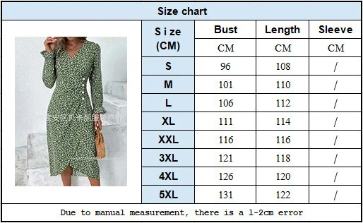 CPSYMYM ชุดเดรสลายดอกไม้หรูหราทรงสลิมสำหรับผู้หญิง ฤดูใบไม้ร่วง คอวี แขนยาว ช่วงเอวจับจีบติดกระดุม ชุดเดรสสำหรับสุภาพสตรีทำงาน