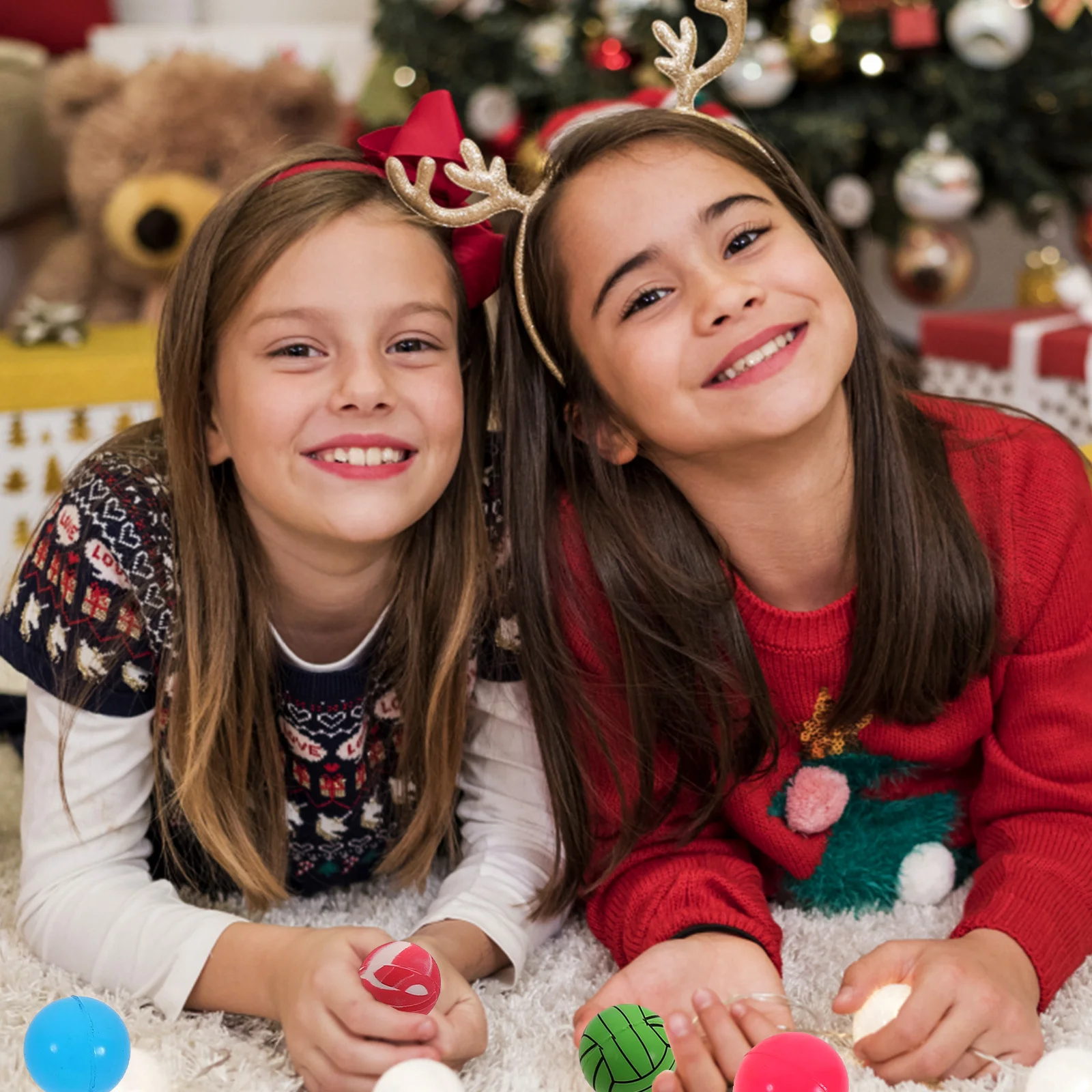 50 قطعة كرات نطاطة للأطفال كرة كذاب صغيرة للأطفال هدية حفلة الضغط مكافأة التعليم المبكر