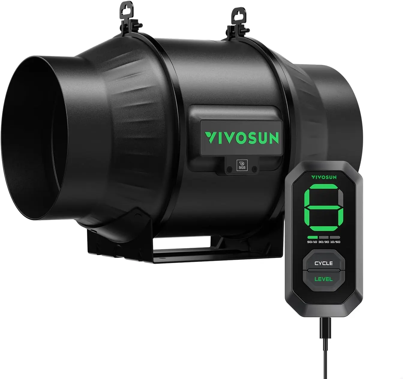 

AeroZesh T6 6-inch 408 CFM Inline Duct Fan, Entirely Programmable PWM-Controlled EC Fan for Grow Tent Ventilation