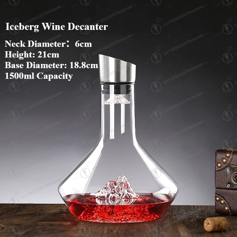 Red Wine Decanter,100% Lead-free Crystal Glass, Wine Hand-held Aerator, Gift, Accessories