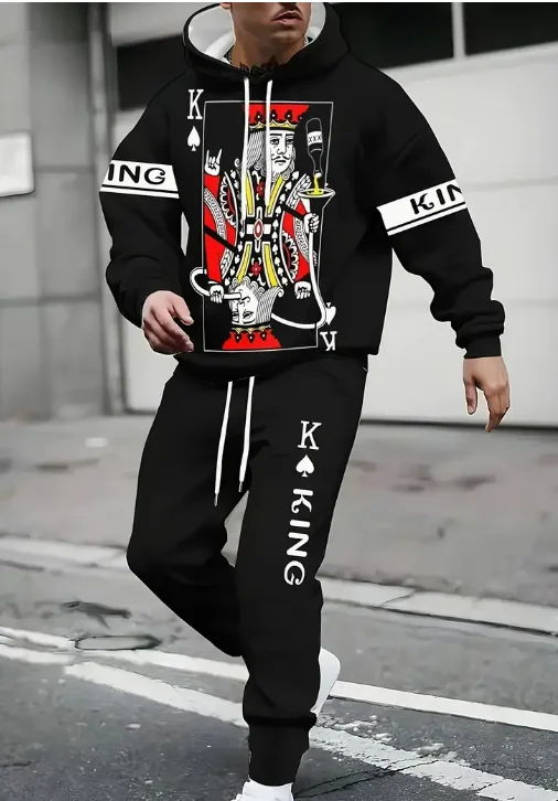 

Animal Tiger 3D Print Suit Sweatshirt Forest Tiger Print Casual Hoodie + Drawstring Casual Pants 2pcs Set Men Women Hoodie Suit