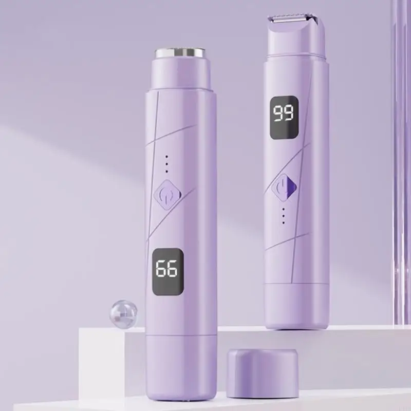 L43F Portable Double Head Shaver Hair Removal Tool Suitable for Women Precise Grooming Solution for Legs Face and Line