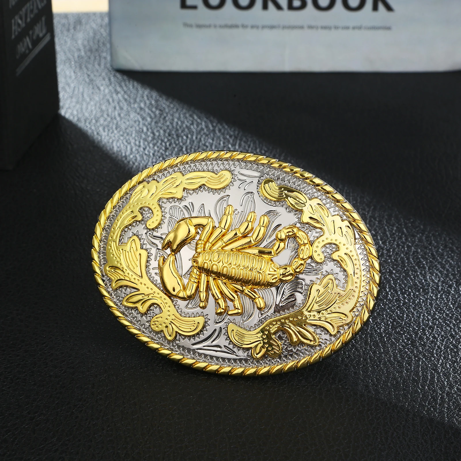 Golden 3d Scorpion Western Cowboy Belt Buckle