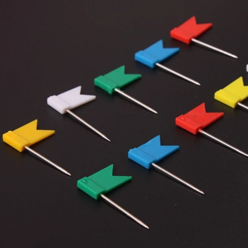 20 Pcs/set Flag Push Pins Nail Thumbtack Board Map Drawing Pins for Notice Board Markers Home Office School Stationery Supplies