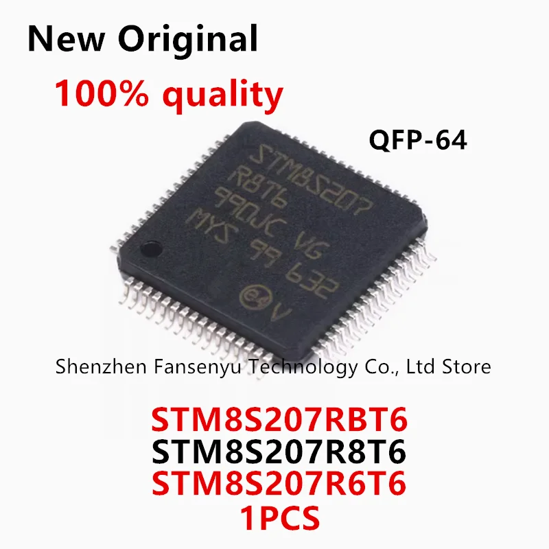 

(1piece)100% New STM8S207R6T6 STM8S207RBT6 STM8S207R8T6 STM8S207 R6T6 STM8S207 RBT6 STM8S207 R8T6 QFP-64 Chipset