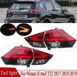 For Nissan X-trail T32 2017 2018 2019 Car Tail Light Assembly Tail Lamp Rear Brake Light Stop Warming Lamp Taillamp Accessories
