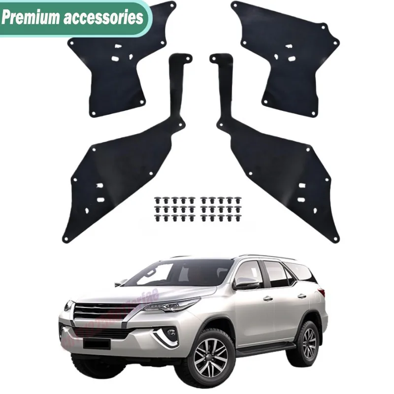 For Toyota Hilux Fortuner 2004 2005 2006 2007 2008 2009 2010-2024 Front Fender Liners Apron Guards Seal Protector Car Replace