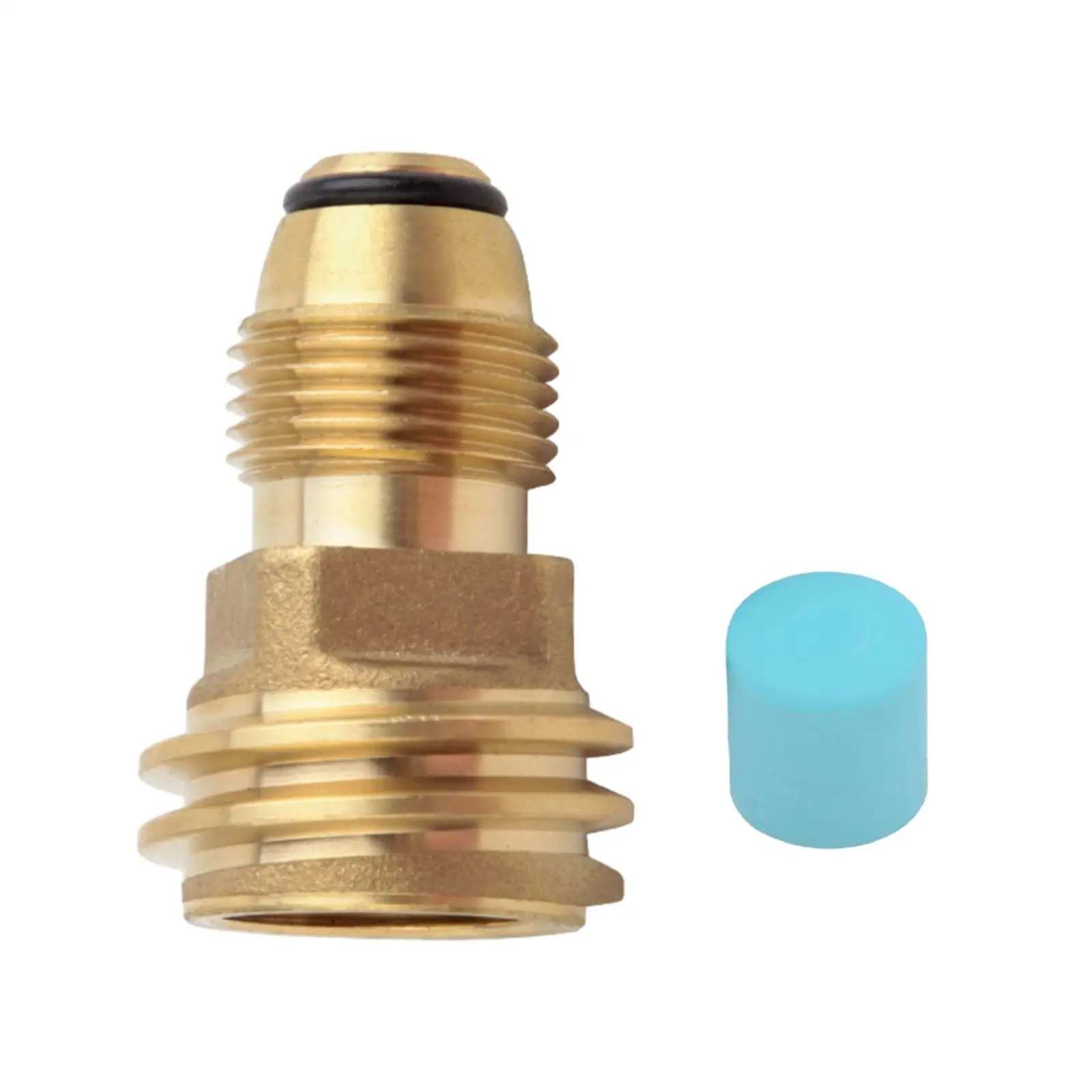 Leak Proof Propane Tank Adapter Converts POL to QCC1 for Camp Burner Furnace Valve Canister Gas Grill Use
