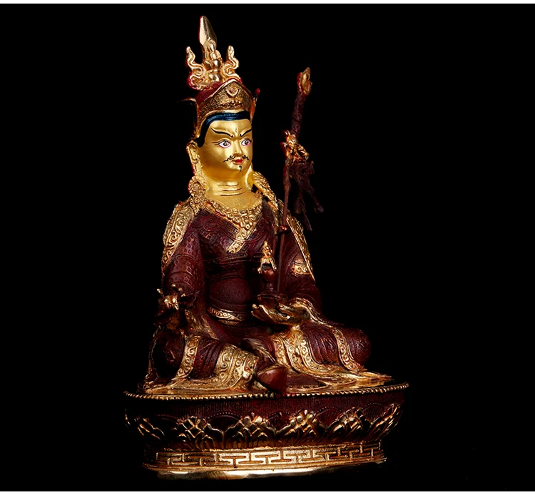 20cm # GOOD Buddhist bless family home Safety wealth efficacious Protection  Padmasambhava Guru Rinpoche buddha statue