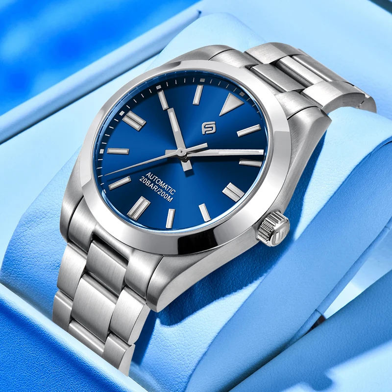 

Механические мужские часы LIGE TERAMI, лучший бренд, роскошные автоматические часы с механизмом NH35, водонепроницаемые наручные часы из нержавеющей стали 316L