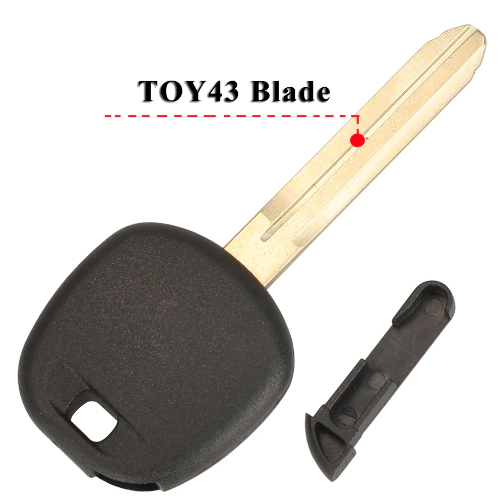 Jingyuqin 10 teile/los Ersatz schlüssel Fall für toyota toyota corolla yaris avensis Transponder Schlüssel Shell toy48/toy43 Klinge kein Chip