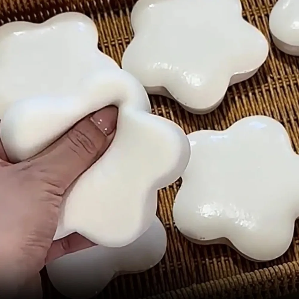 Kawaii TPU morbido giocattolo da spremere rimbalzo lento bagnato morbido aspirazione dito pizzico giocattolo forma di stella giocattolo di decompressione regali per bambini