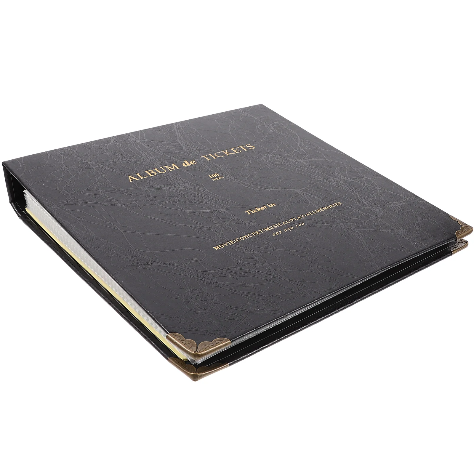

Note Storage Book Album for Tickets Cards Booklet Concert Collection Portable Paper Loose-leaf Travel Photo
