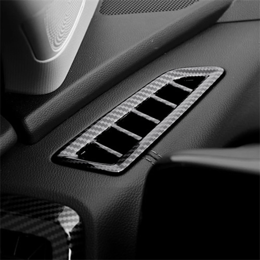 Carbon Fiber ABS Dashboard Upper Air Outlet Cover Air Conditional Defrost Vent Grill Trim Frame For Kia Sorento MQ4 2021 2022