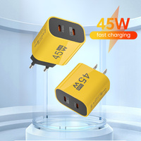 45W USB C Charger Fast Charger Dual Type C Wall Charger PD Quick Charging For Samsung Galaxy S23 Ultra/Note 20/MacBook/iPad