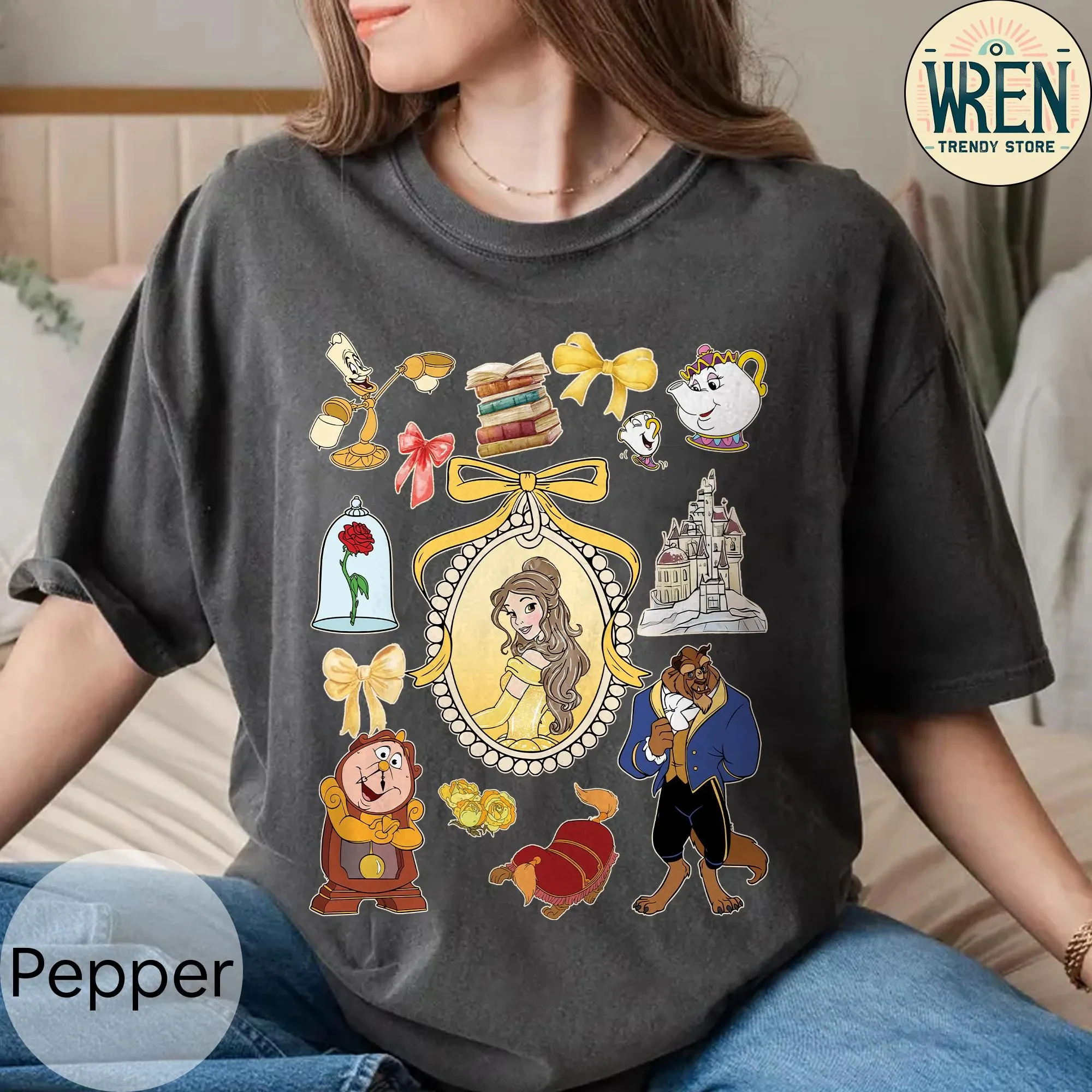 قميص أميرات ديزني الرجعية، قميص أميرات ديزني بارك، تي شيرت ديزني فاميلي للسفر، قميص ديزني وورلد، قميص حورية البحر الصغيرة