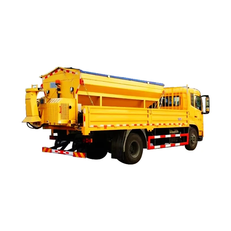 Road Deicing Salt Spreader Truck Vehicle Mounted Electric Spreader For Highway Snow Ice Control