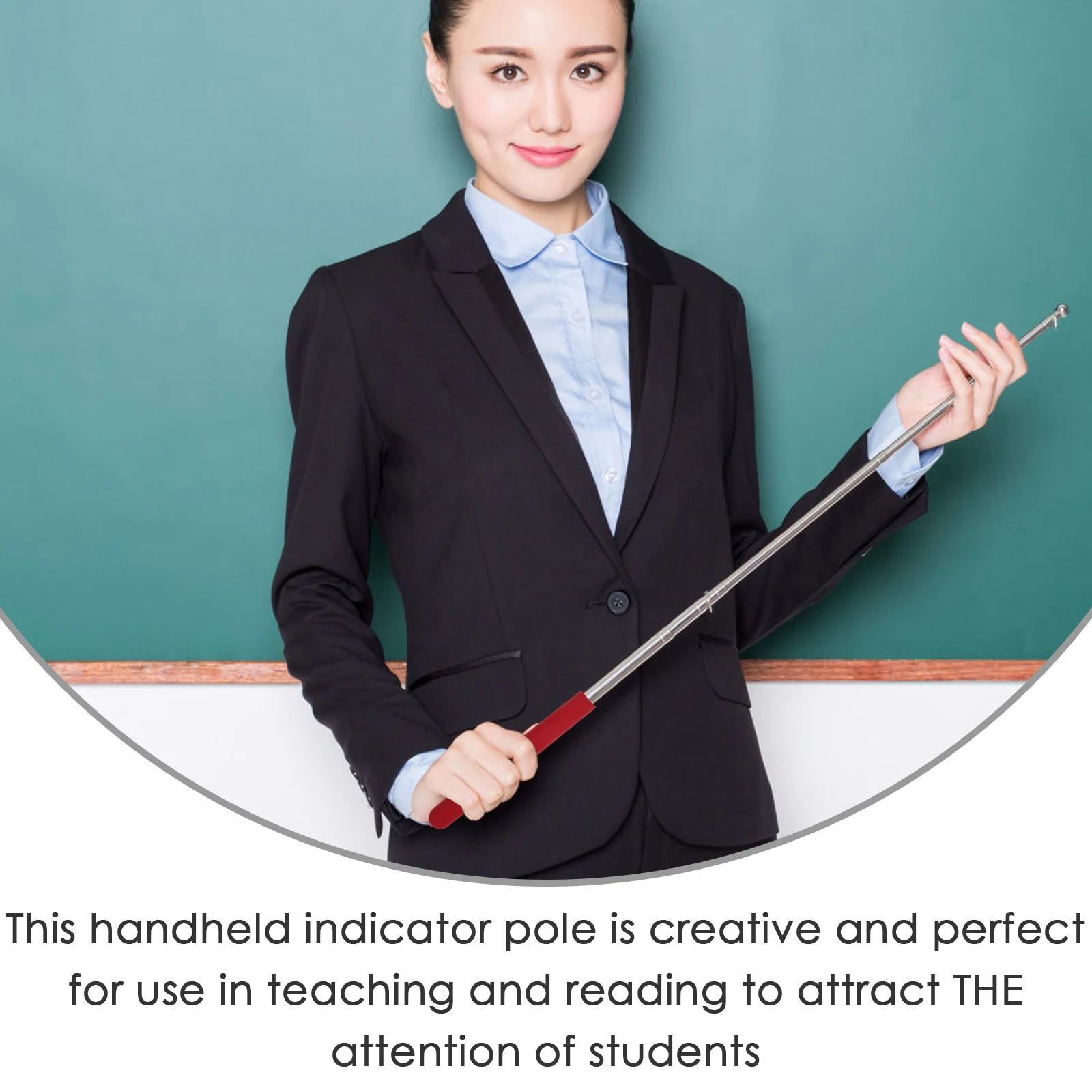 

Touch Screen Demonstration Stick Handheld Teaching Classroom Pointer Retractable Multipurpose Teacher Resin Material