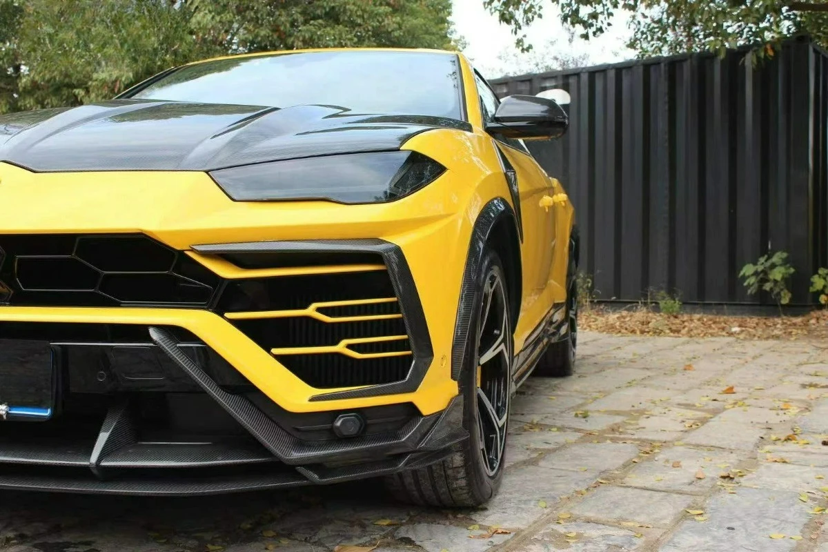 Track-ready FOR Urus Carbon Fiber TopCar-Style Full Body Kit Side Skirts Front Rear Lip Fenders Flare Rear Spoiler