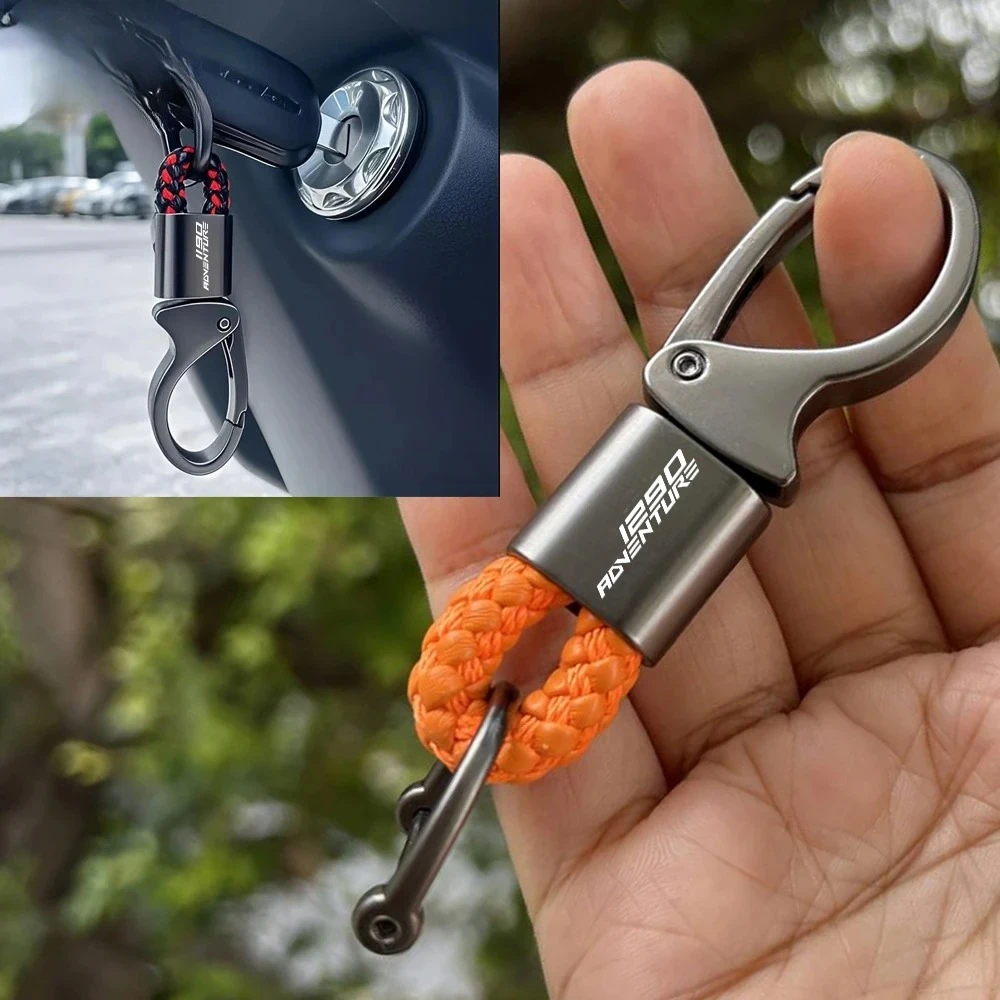 For Ktm 390 790 890 Adventure 1090 ADV Zinc 2019-2025 Keychain Keyring Lanyard Chain Key Rings Key holder Motorcycle Accessories