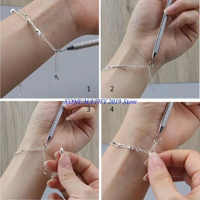 F42F Easy Fastening Hooking Helper Tool for Closing Bracelet Necklace Watch Jewelry