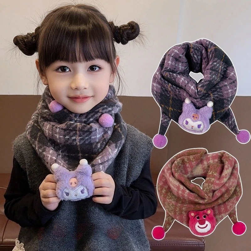 

Miniso Children's Scarf Boys and Girls Autumn and Winter New Triangle Swallow Scarf Baby Outing Windproof Warm Baby Scarf Cover