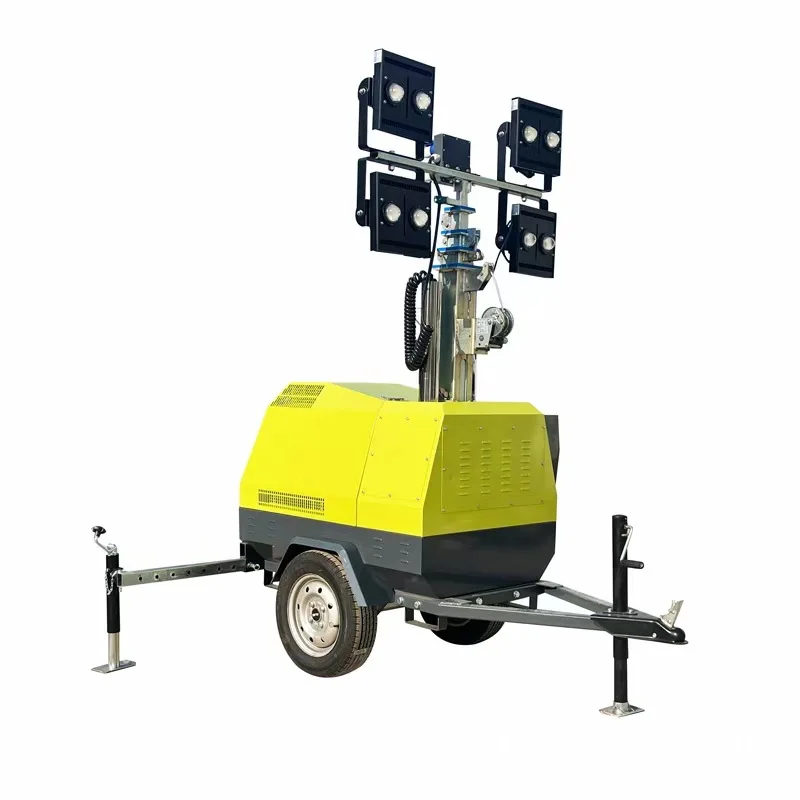 LED Mobile Lighting Vehicle 5-9M Outdoor Lighthouse for Mine Emergency Engineering Lighting Lamp Diesel Lamp view 3