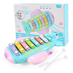 Musical Hand Playing Baby Eight Tone xylophone Piano Baby Educational Musical Instrument Toys 1-2-3 Years Old