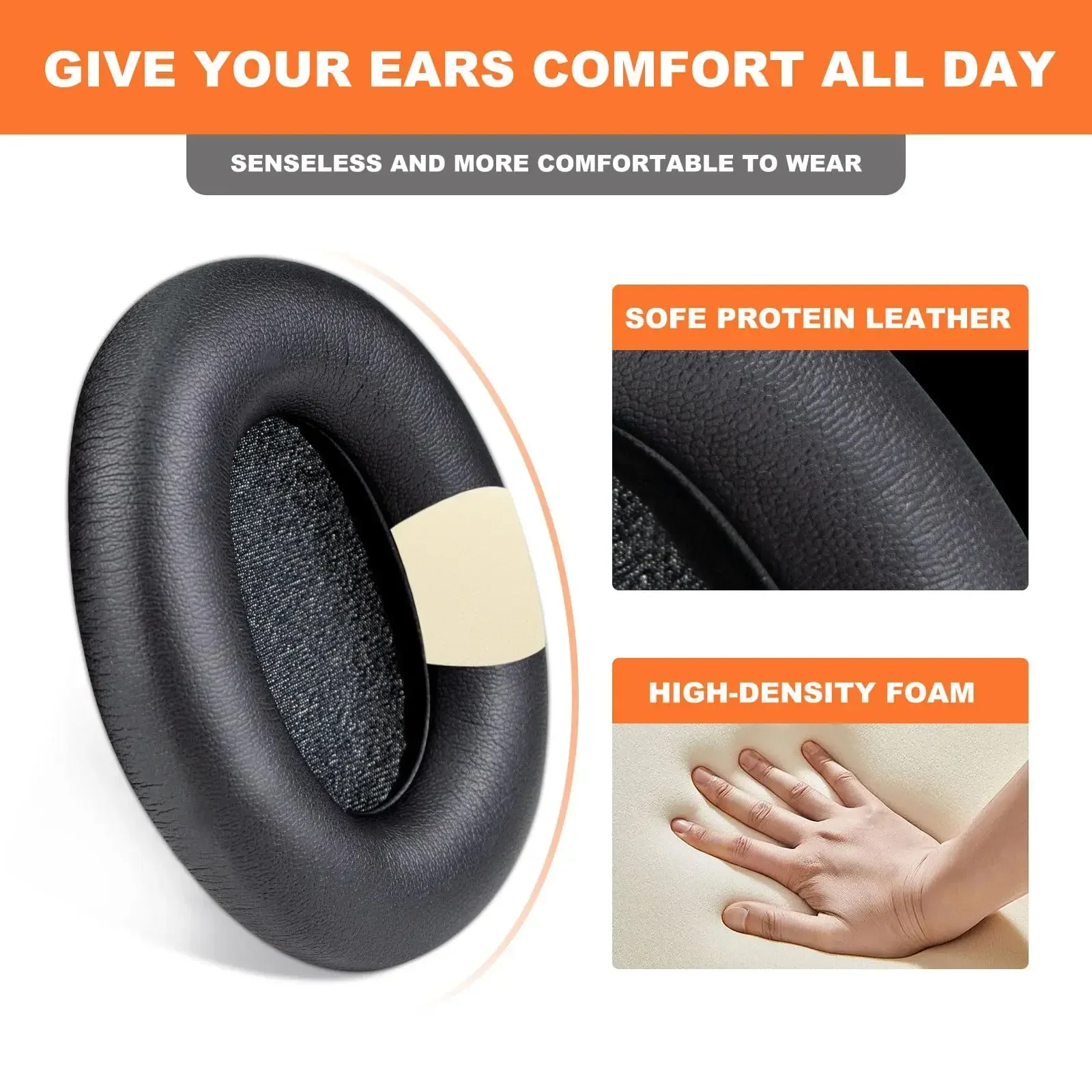 كسارة ANC 2 بطانة للأذن استبدال وسادات الأذن لسماعات الرأس اللاسلكية Skullcandy Crusher ANC 2 فوق الأذن المانعة للضوضاء