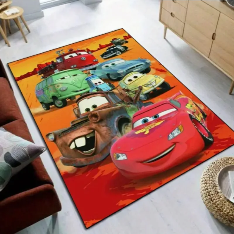 سيارة فيلم تحت عنوان منطقة حصيرة البرق ماكوين السجاد مناسبة غرفة المعيشة غرفة نوم غرفة هدية الكريسماس لعبة غرفة حصيرة غرفة ديكور #3