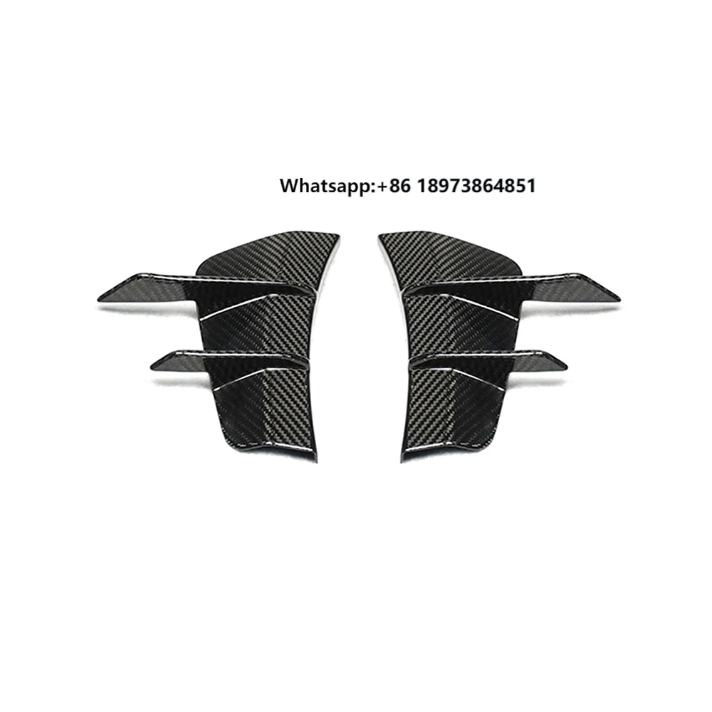 

High Strength Factory Wholesale 100% Dry Carbon Fiber Front Bumper Canards Spoilers for BENZ AMG C43 W205