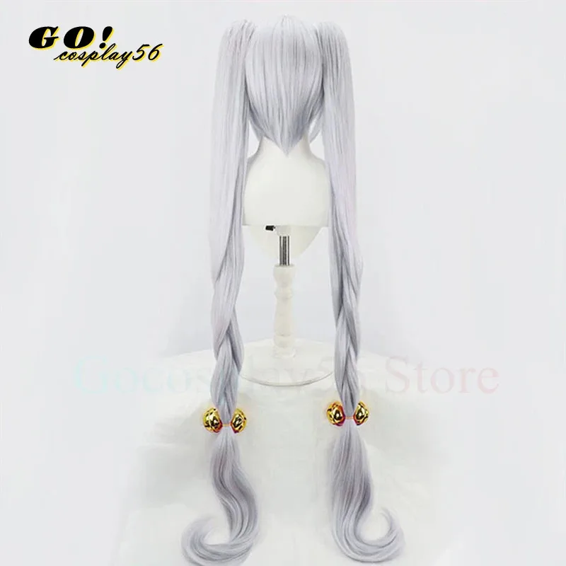 

2025 VTuber La+ Darknesss Wig Hololive Laplus Cosplay Braids Youtuber holoX Light Purple Long Curly Ponytails Heat Resistant Hai