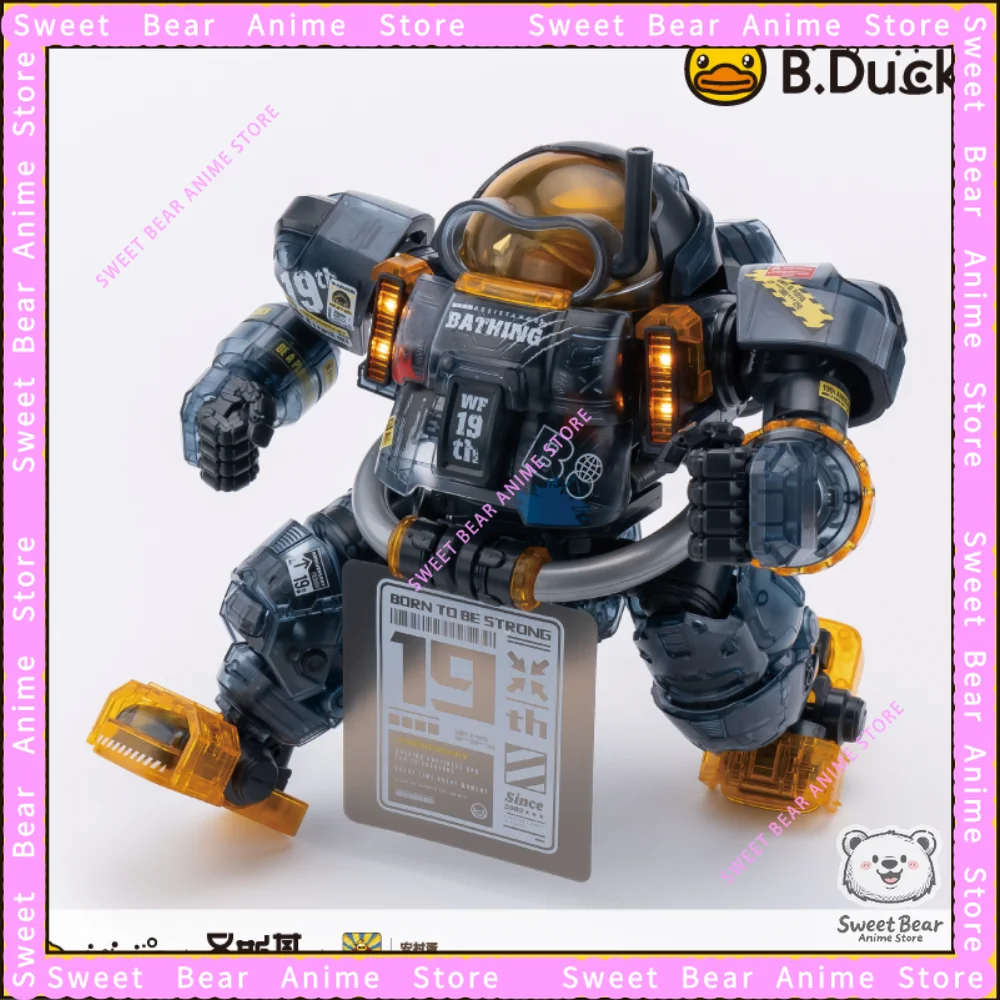 SOSKILL Spartacus Black Warrior Farbtransparentes Mecha Yellow Duck Kit 19th Anniversary Limited Actionfigur Anime Modellspielzeug
