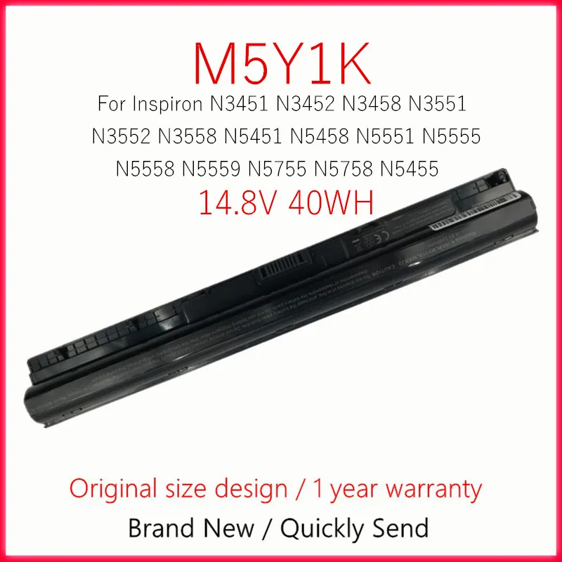 

Laptop Battery For DELL Inspiron N3451 N3452 N3458 N3551 N3552 N3558 N5451 N5458 N5551 N5555 N5558 N5559 N5755 N5758 N5455