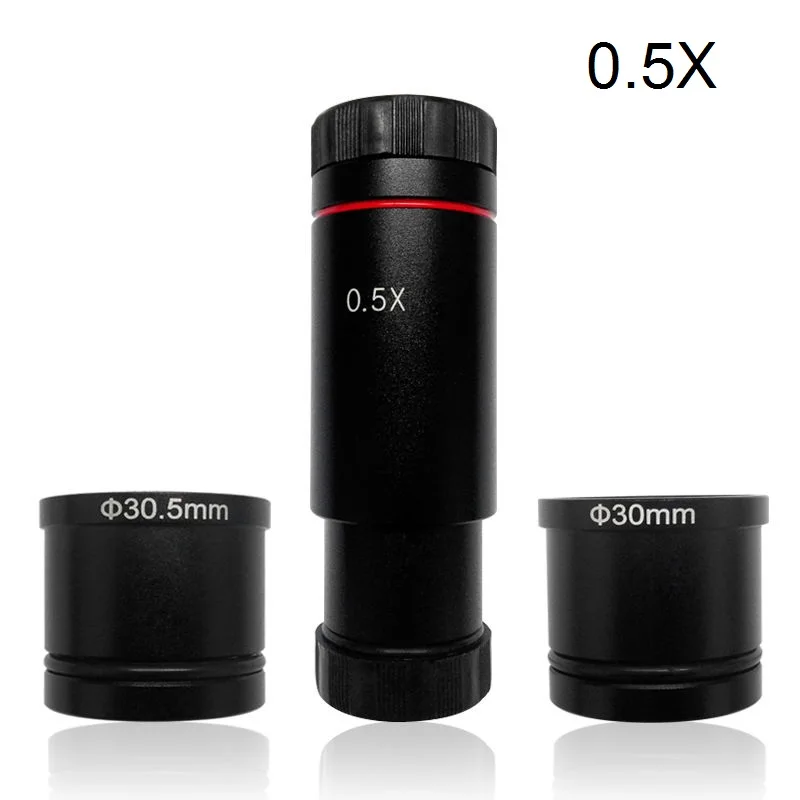 C-mount Adapter Lens C Mount Lens for USB Industrial Camera Digital Eyepiece Connected Microscope Reduction Relay Lens 0.3X 0.4X