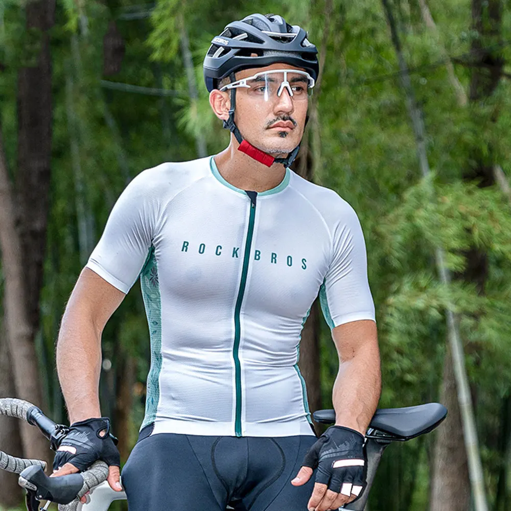 ROCKBROS Herren Damen Sommer Atmungsaktives Radtrikot, Rennrad & MTB Bike Top, Leichtes Kurzarm-Radsportoutfit – Detail 13