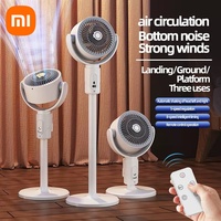 Xiaomi Fan Telescopic Floor Desk Fan Remote 5 Speeds Auto Oscillation 90°/180° Timer Quiet Office Air Circulator Energy Saving