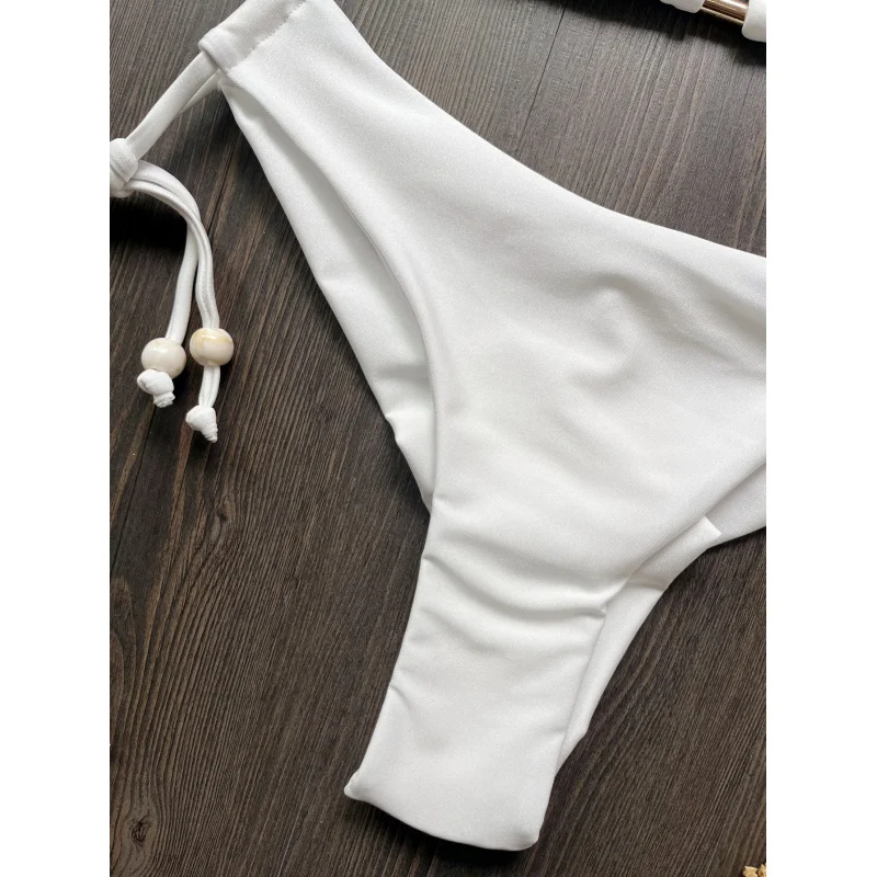 2025New11A color bikini Solid Color Swimsuit Beach Sexy Women's Swimwear