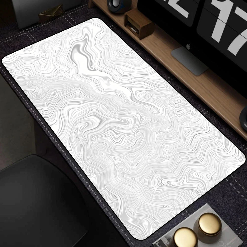 Art Mousepad 900x400 Black White Desk Protector Mat On The Table Pads Laptop Computer Mat Strata Liquid Mouse Pad Xxl Desk Mats