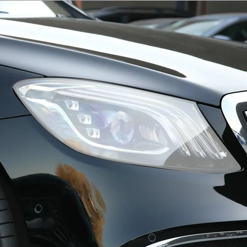 

For Mercedes Benz Maybach S Class W222 S500 S650 AMG Car Headlight Protective Film Taillight Transparent Black TPU Sticker