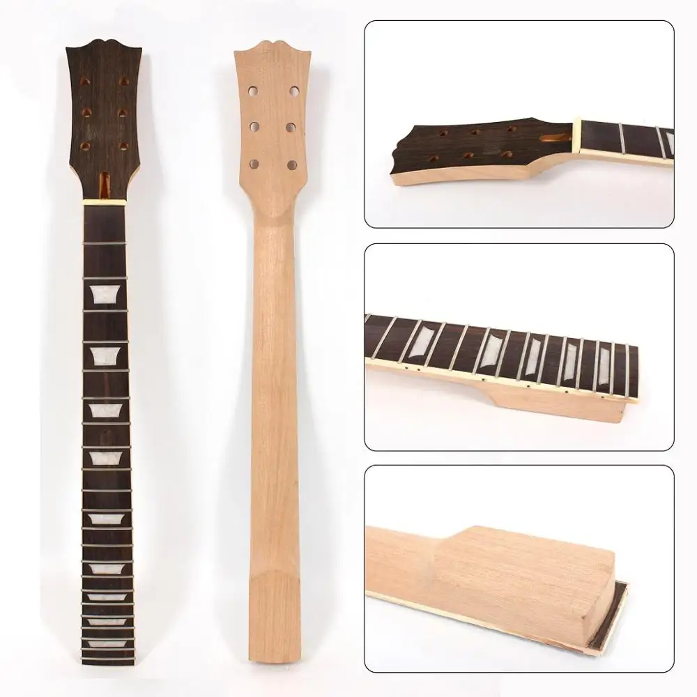 

L9 Mahogany Electric Guitar Neck 22Fret 24.75inch Rosewood Fretboard Unfinished #