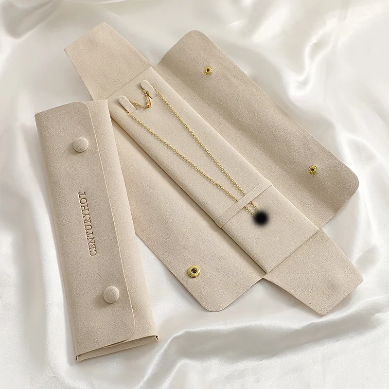 

Necklace Storage Bag Bracelet Pouch Portable Jewelry Organizer Bags Women Multi-Functional Snap Pouch 2024 New