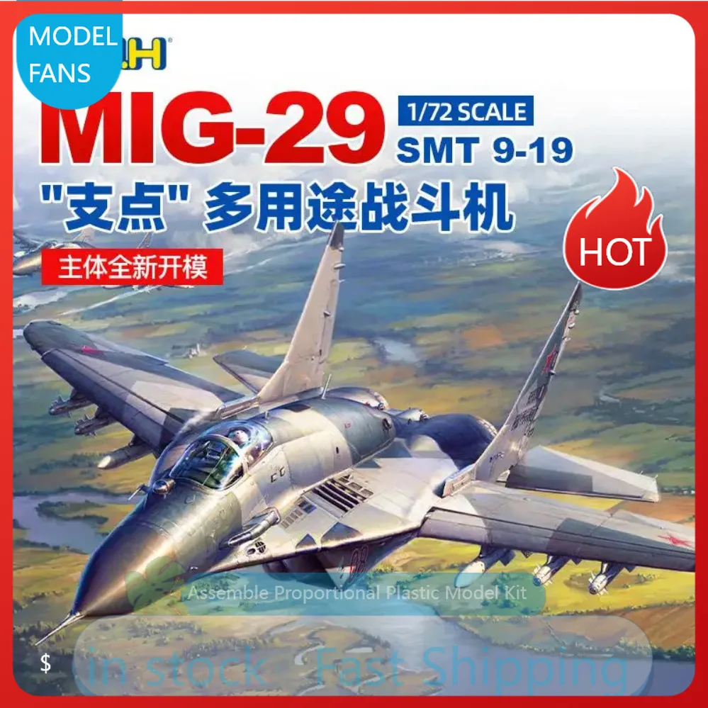G.W.H Aircraft Model Kit L7214 1:72 MIG-19 SMT FULCRUM 9-19 Assemble Scale MODEL KIT Ornament Custom