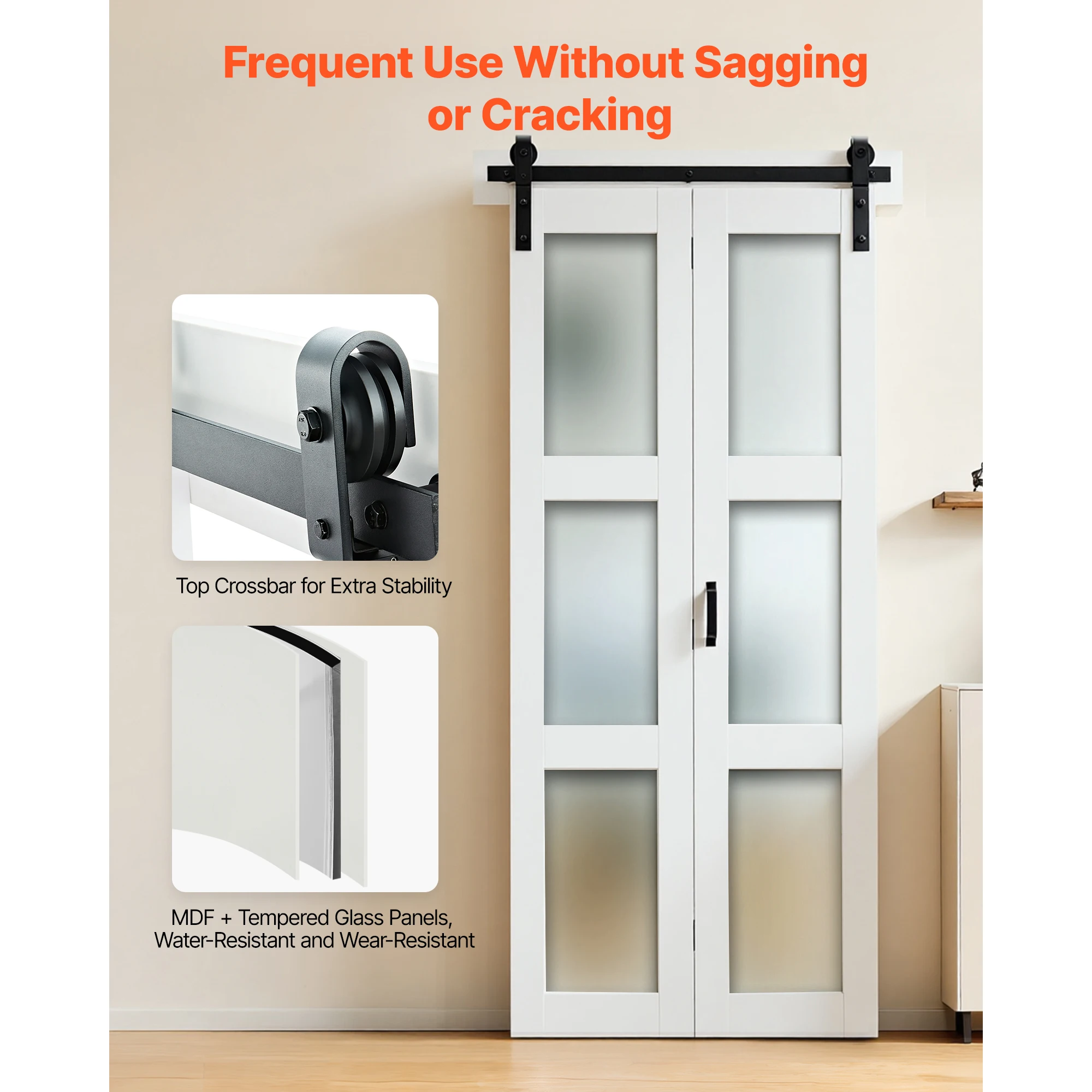 SucceBuy Bifold Barn Door 36