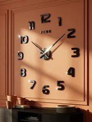 3D Luminous Large Wall Clock Modern Design DIY Digital Table Wall Clocks Wall Clock Free Shiping Living Room Decorative Watch