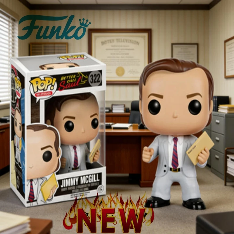 2026 Funko Pop mieux appeler Saul X Breaking Bad Jimmy McGill le mieux noté # Figurine de collection en vinyle, cadeau de décoration pour les Fans, 322