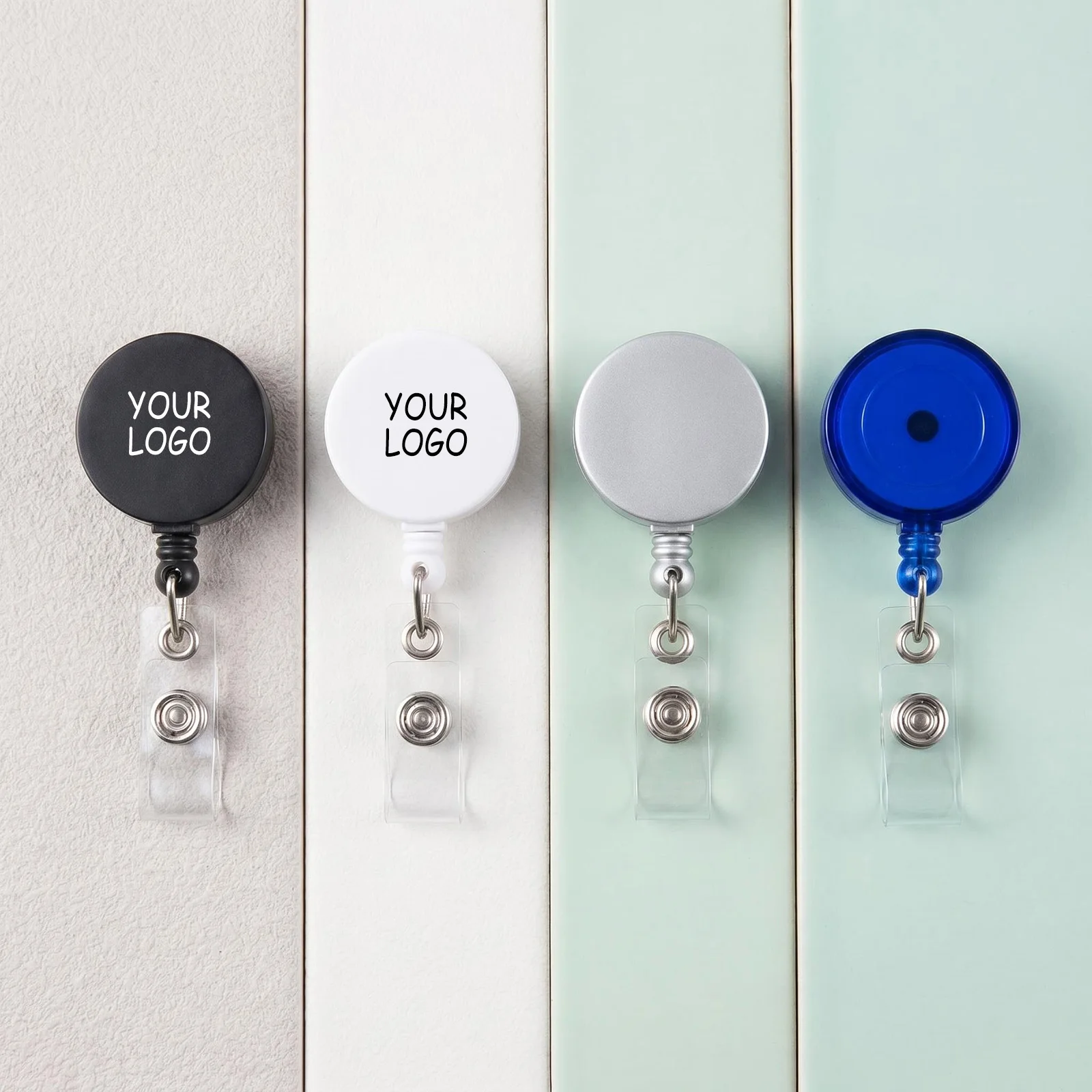 clip-a-rullo-personalizzate-da-100-pezzi-porta-badge-identificativo-regalo-promozionale-logo-personalizzato-omaggio-per-infermieri-all'ingrosso
